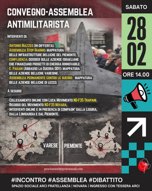 Convegno-Assemblea della Rete Antimilitarista 
