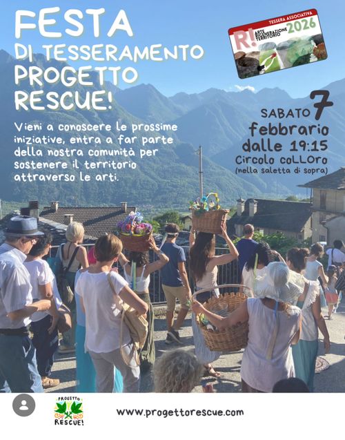 Festa tesseramento “progetto Rescue”